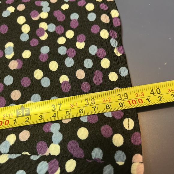 Avenue‎ Polka Dot Dress Black Purple Blue White 18/20 NWT Fit And Flair Retro - Picture 15 of 15